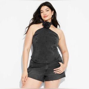 💕NEW💕 Wildfable Black Denim Top